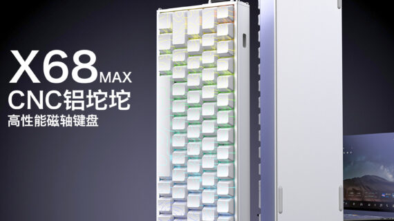 Home 12 DIY Hardware Lab X68MAX CNC Aluminum Magnetic Axis Mechanical Keyboard 8K Polling Rate & RGB Gaming Keyboard