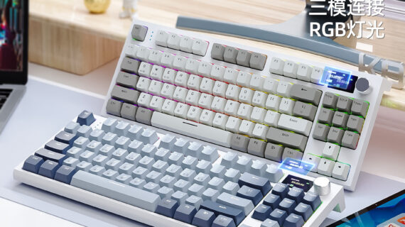 Home 12 DIY Hardware Lab K86 Tri-Mode RGB Hot-Swappable Mechanical Keyboard Wireless/Bluetooth/Wired Korean Layout Blue Whale Switches Gaming & Office