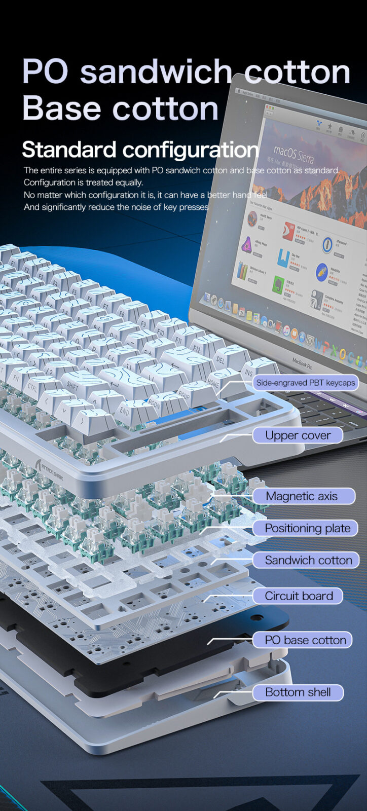  DIY Hardware Lab X82 PRO HE Wireless Tri-Mode RGB Hall Effect Gaming Keyboard 82-Key with Adjustable Actuation & Rapid Trigger for PC Mac – Image 10 DIY Hardware Lab X82 PRO HE Wireless Tri-Mode RGB Hall Effect Gaming Keyboard 82-Key with Adjustable Actuation & Rapid Trigger for PC Mac – Image 10