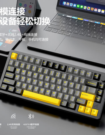 DIY Hardware Lab X86 Tri-Mode RGB Mechanical Keyboard CNC Aluminum Body Gasket Mount 82-Key Wireless Bluetooth/2.4G/Wired Gaming Keyboard DIY Hardware Lab X86 Tri-Mode RGB Mechanical Keyboard CNC Aluminum Body Gasket Mount 82-Key Wireless Bluetooth/2.4G/Wired Gaming Keyboard