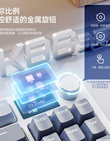 DIY Hardware Lab K86 Tri-Mode RGB Hot-Swappable Mechanical Keyboard Wireless/Bluetooth/Wired Korean Layout Blue Whale Switches Gaming & Office DIY Hardware Lab K86 Tri-Mode RGB Hot-Swappable Mechanical Keyboard Wireless/Bluetooth/Wired Korean Layout Blue Whale Switches Gaming & Office