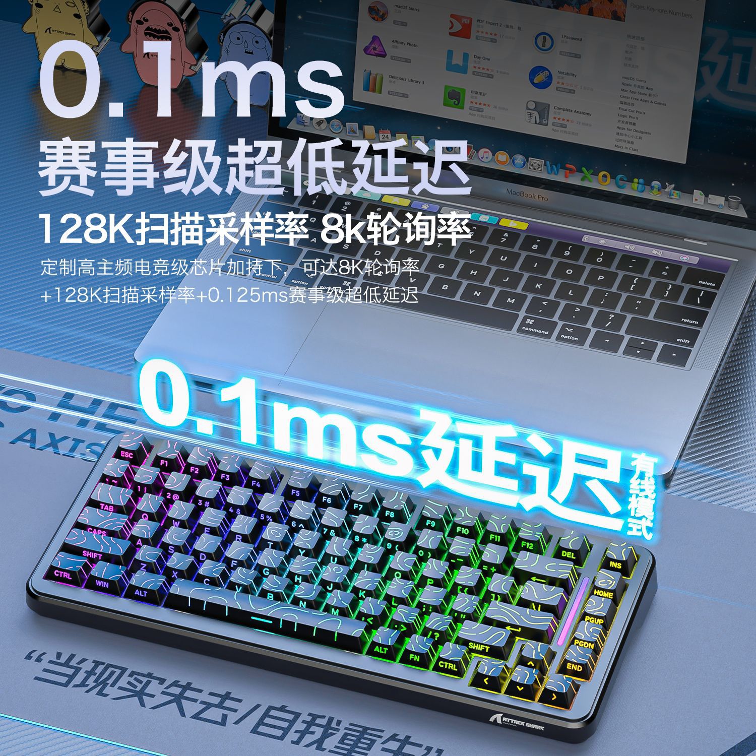  DIY Hardware Lab X82 PRO HE Wireless Tri-Mode RGB Hall Effect Gaming Keyboard 82-Key with Adjustable Actuation & Rapid Trigger for PC Mac DIY Hardware Lab X82 PRO HE Wireless Tri-Mode RGB Hall Effect Gaming Keyboard 82-Key with Adjustable Actuation & Rapid Trigger for PC Mac - Image 4